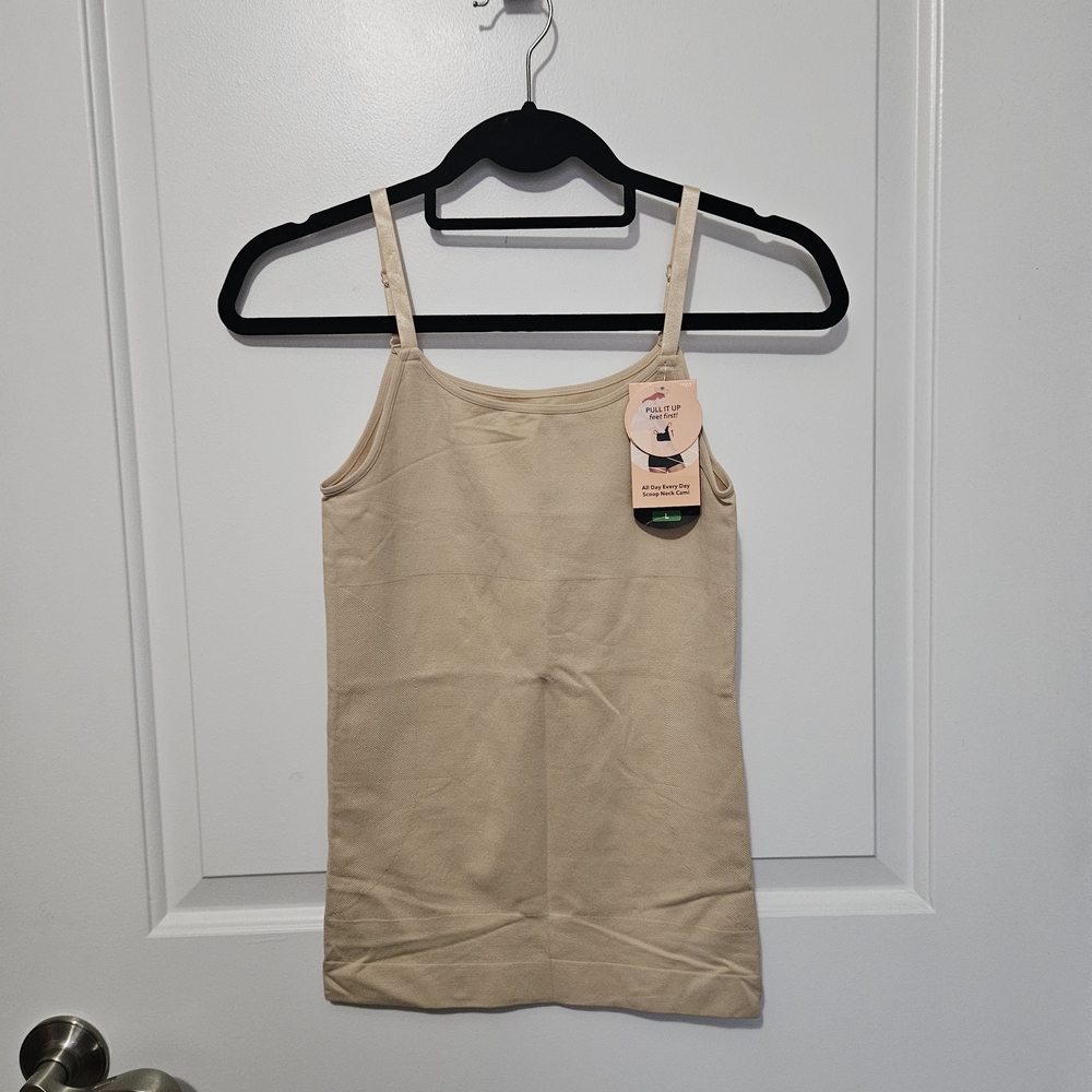 Shapermint Women’s Large Cream Nude Shapewear Camisole Tank Top